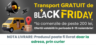 Transport Gratuit de Black Friday la comenzile de peste 200 lei