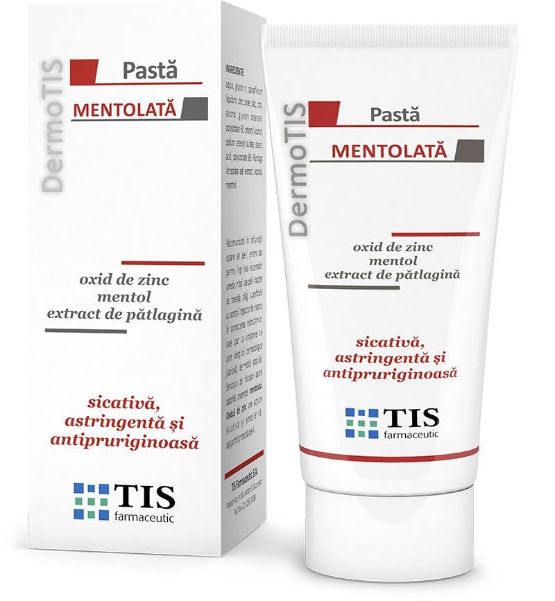 TIS Dermotis pasta mentolata, 50 ml