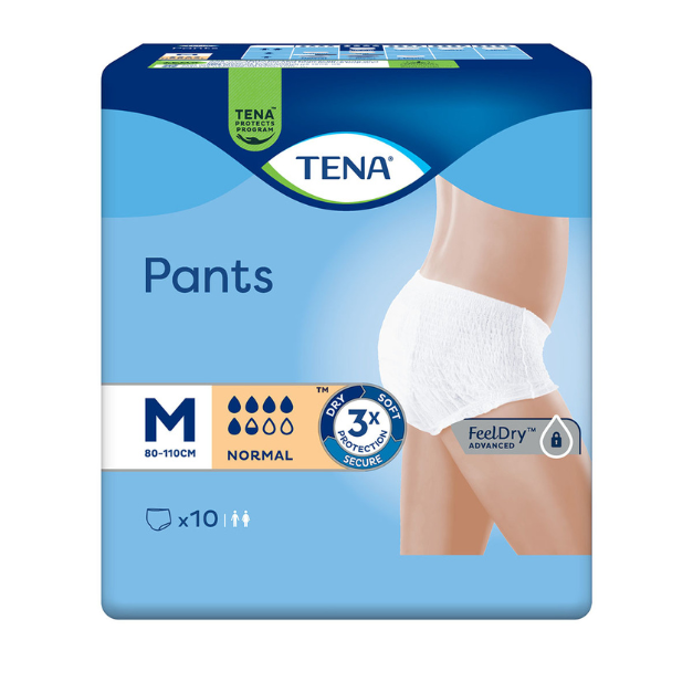 Chiloti incontinenta urinara, TENA Pants Normal Medium, 10 bucati