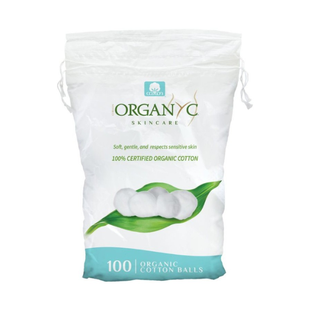 Bile de vata din bumbac organic 100 buc, Organyc