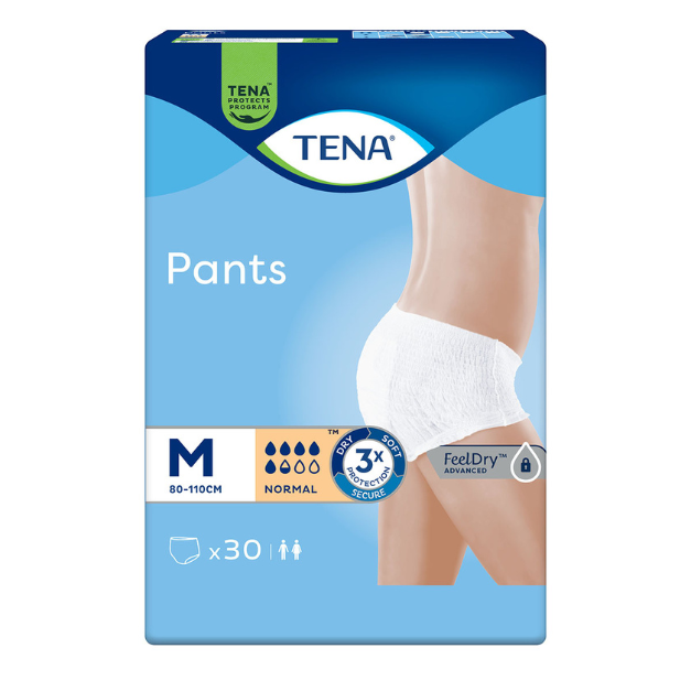 Chiloti incontinenta urinara, TENA Pants Normal Medium, 30 bucati