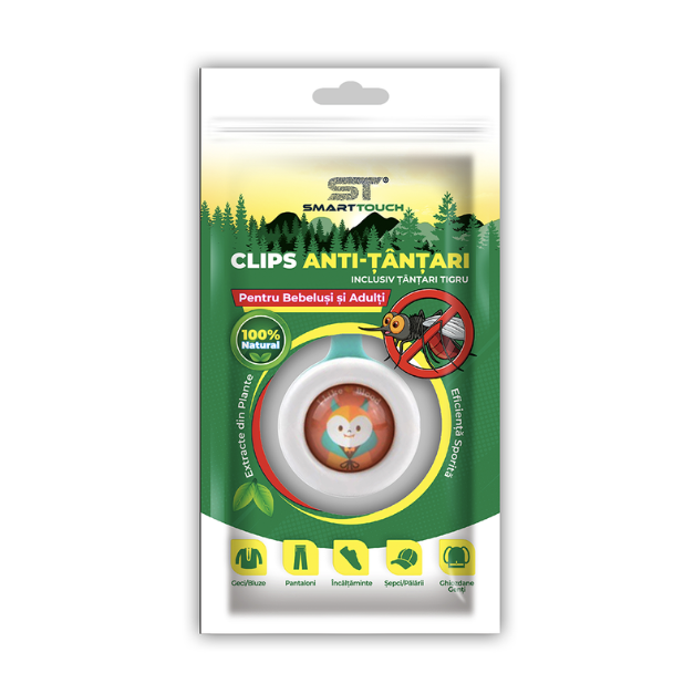 Clips anti-tantari reglabil pentru copii si adulti, 1 bucata, Smart Touch