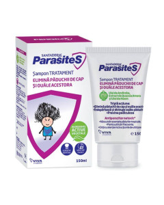 Santaderm Parasites sampon tratament paduchi, 150 ml