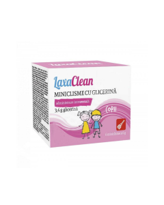 Miniclisme cu glicerina pentru copii LaxaClean, 6 bucati, Viva Pharma