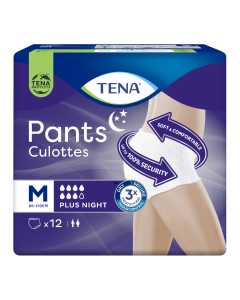 Scutece adulti TENA Pants Plus Night Medium, 12 buc