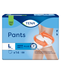 Scutece tip chilot pentru adulti Pants, Plus Large, 14 bucati, Tena