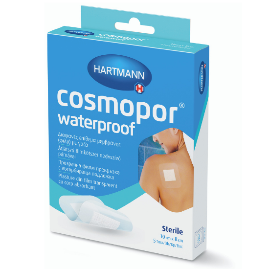 Plasturi sterili HartMann Cosmopor Waterproof, 10x8cm, 5 bucati