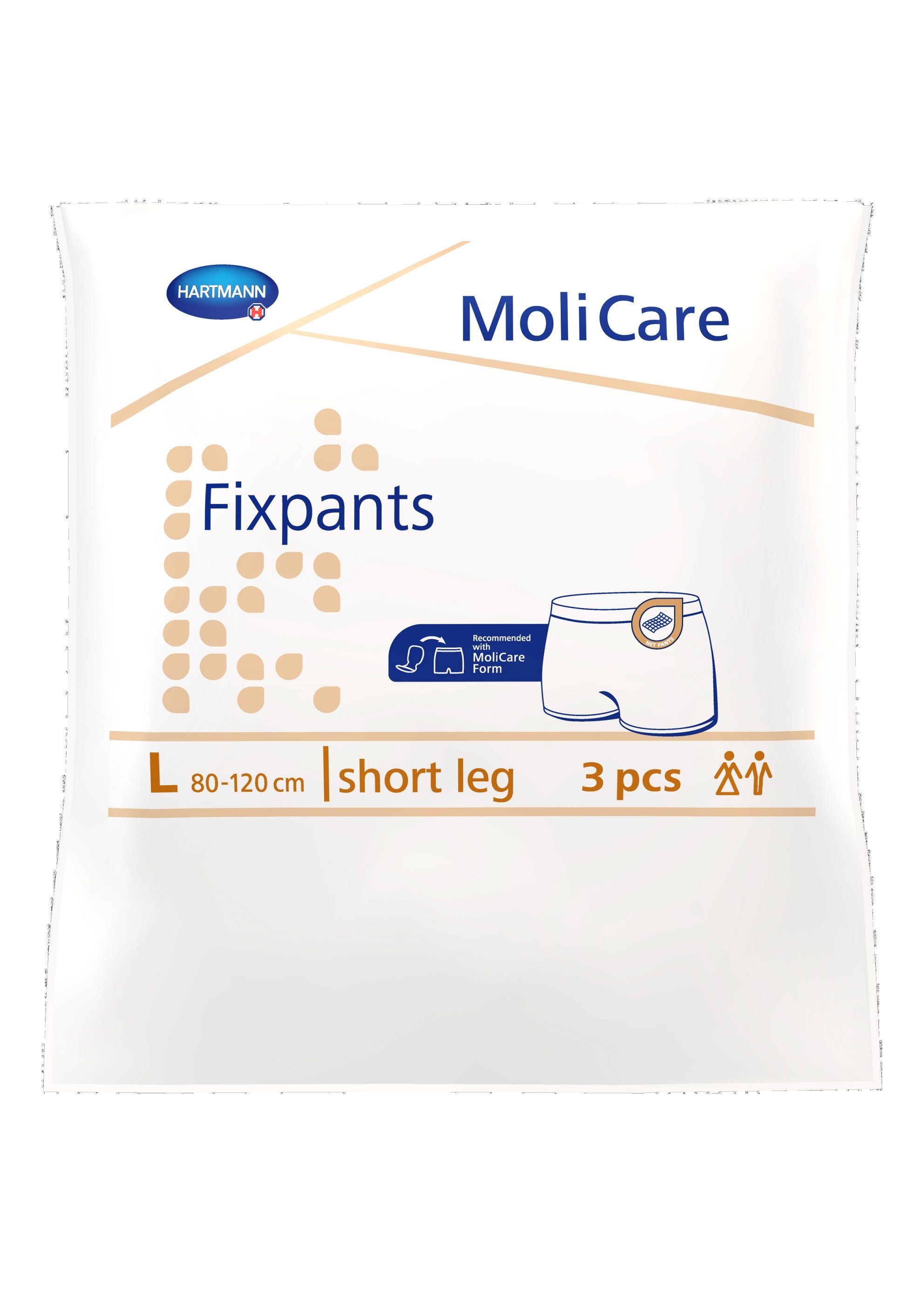 Pantaloni pentru fixare absorbant Molicare Fixpants, marime 1, 3 bucati