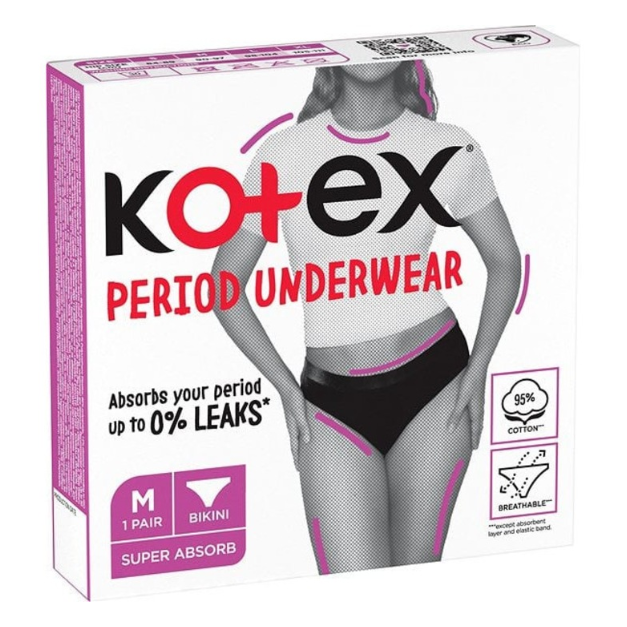 Kotex Chiloti menstruali reutilizabili, marimea M, 1 bucata