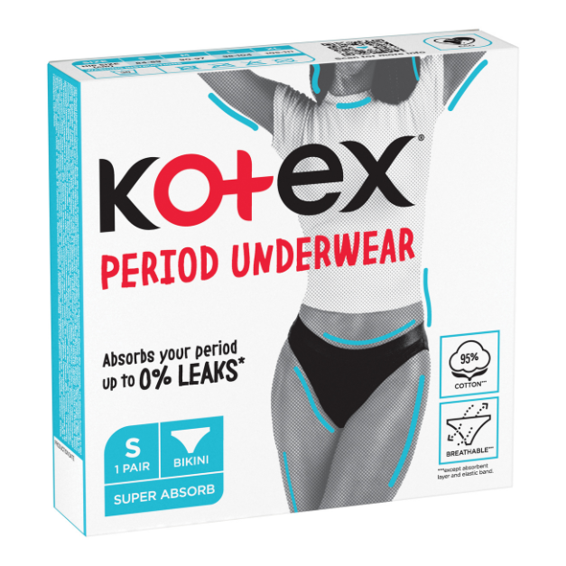 Kotex Chiloti menstruali reutilizabili, marimea S, 1 bucata