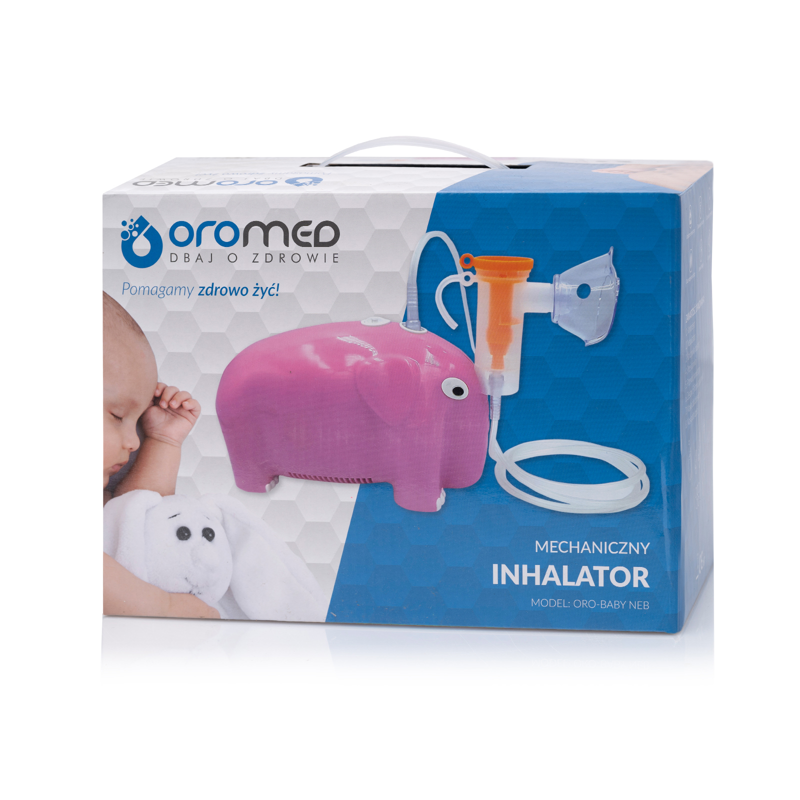 Nebulizator pentru copii - in forma de elefant ORO-NEB BABY roz