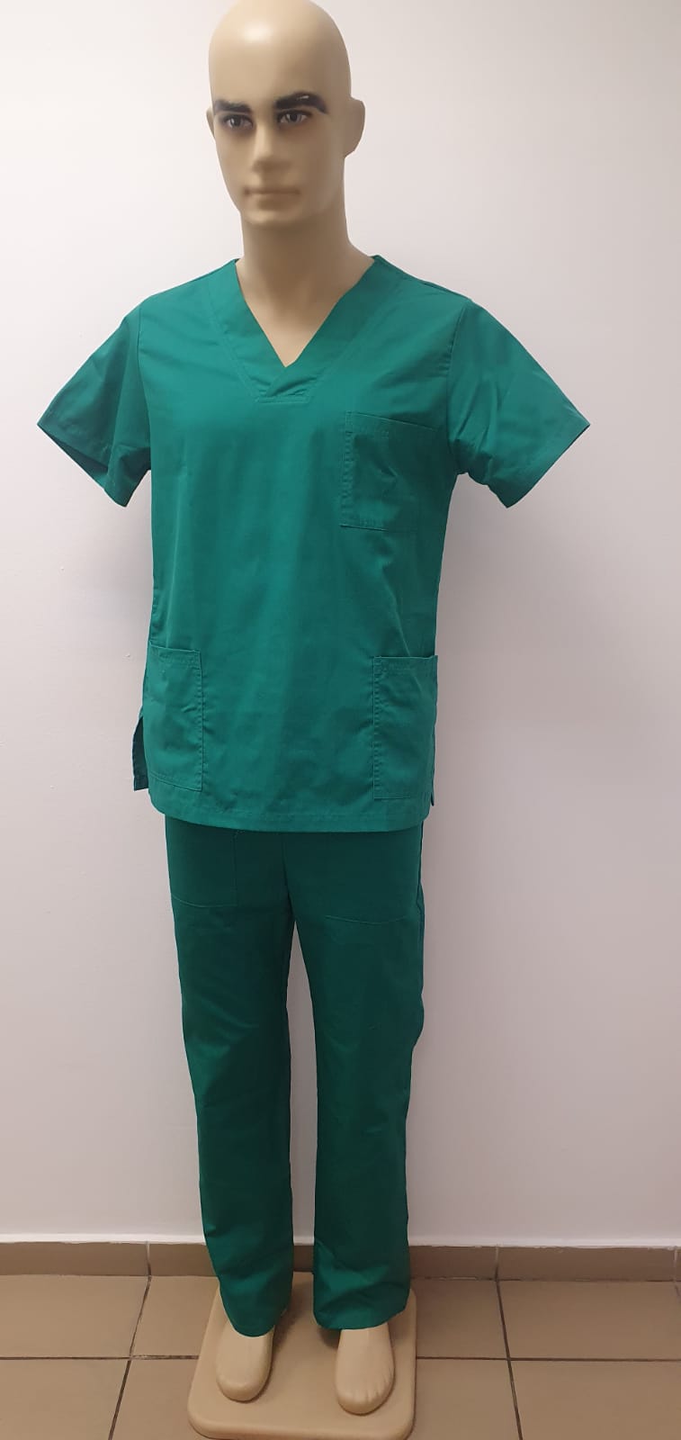 Bluza medicala de culoare verde – model unisex - 54