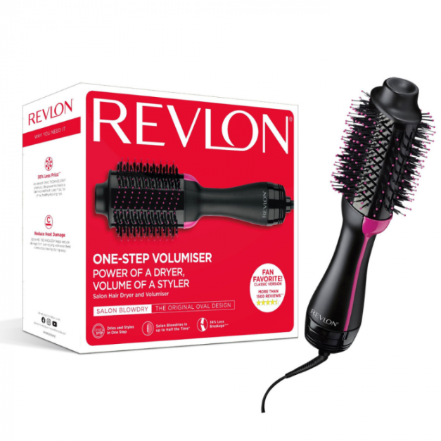 Perie electrica fixa Revlon One-Step Hair Dryer & Volumizer, neagra