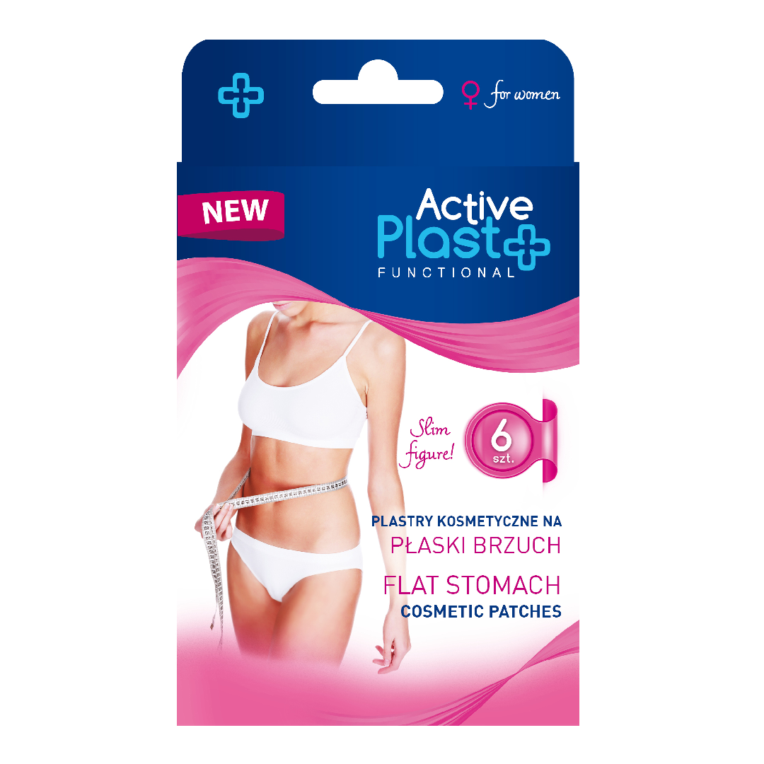 Plasturi pentru abdomen plat, 6 bucati, ActivePlast