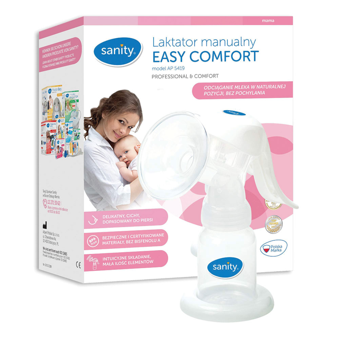 Pompa de san manuala cu clapeta, Sanity Easy Comfort, 120 ml