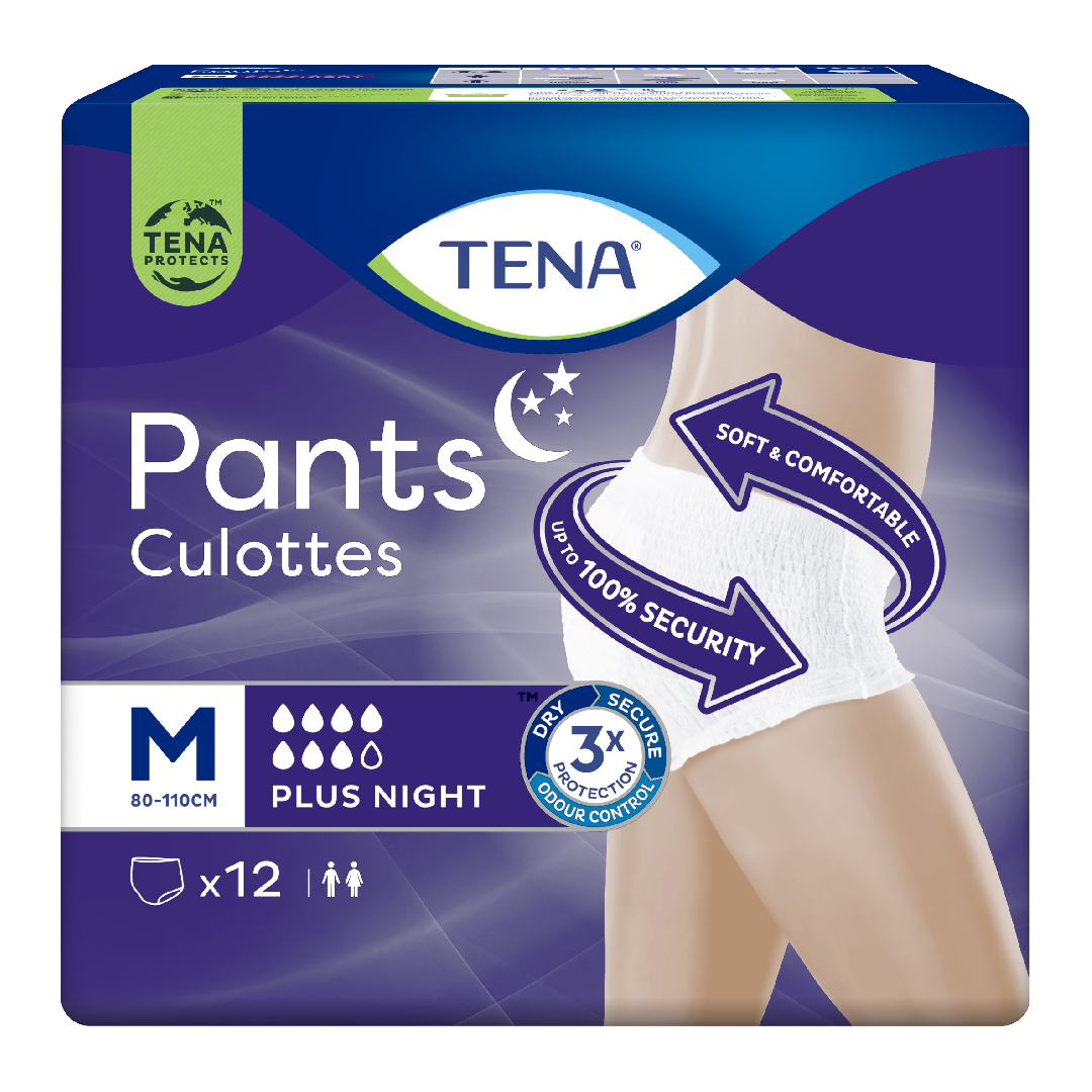 Scutece adulti TENA Pants Plus Night Medium, 12 buc