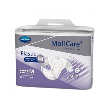 Scutece incontinenta severa MoliCare Premium Elastic, 8 picaturi, marimea M, 30 bucati