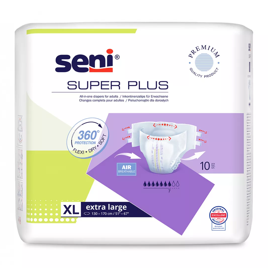 Scutece Seni Super Plus, XL, 10 buc