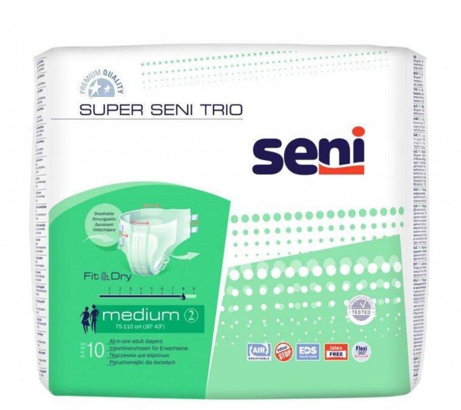 Scutece Super Seni Trio, XL, 10 bucati